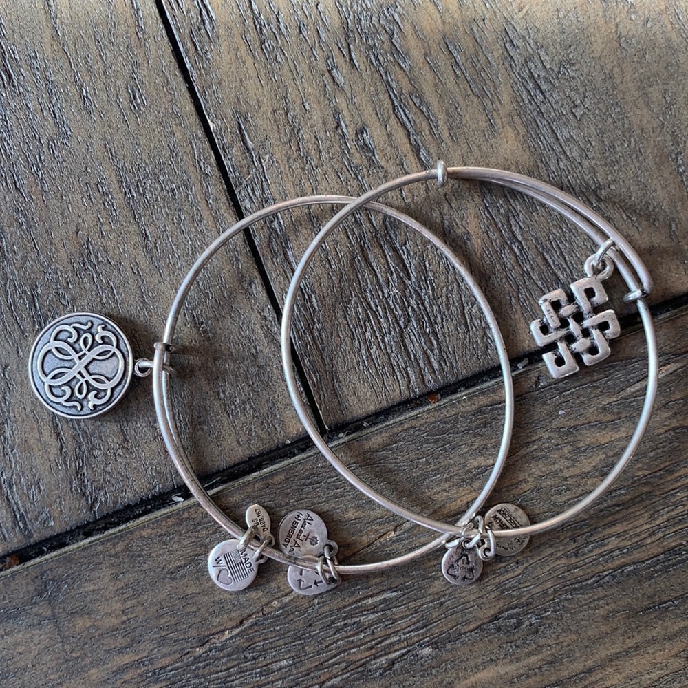 Alex and Ani Silver Bangles